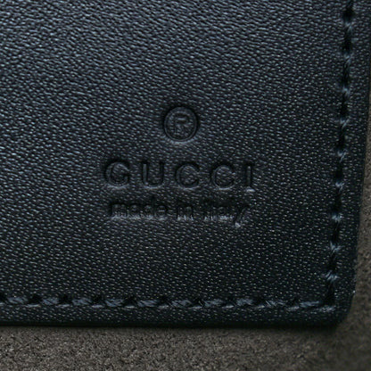 Gucci GG Supreme Monogram Zip Wristlet Pouch Beige Black 6 of 7
