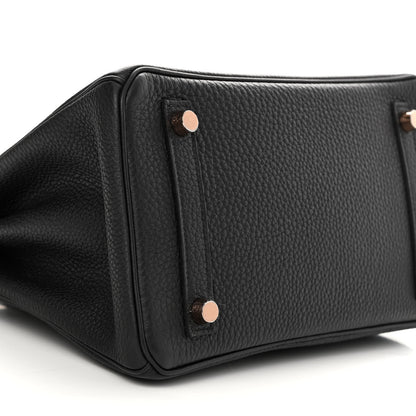 Hermes Togo Birkin 25 Black 8 of 10