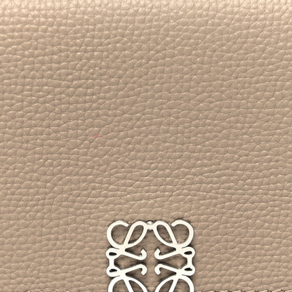 Loewe Pebble Grain Calfskin Anagram Small Vertical Wallet Sand 8 of 11