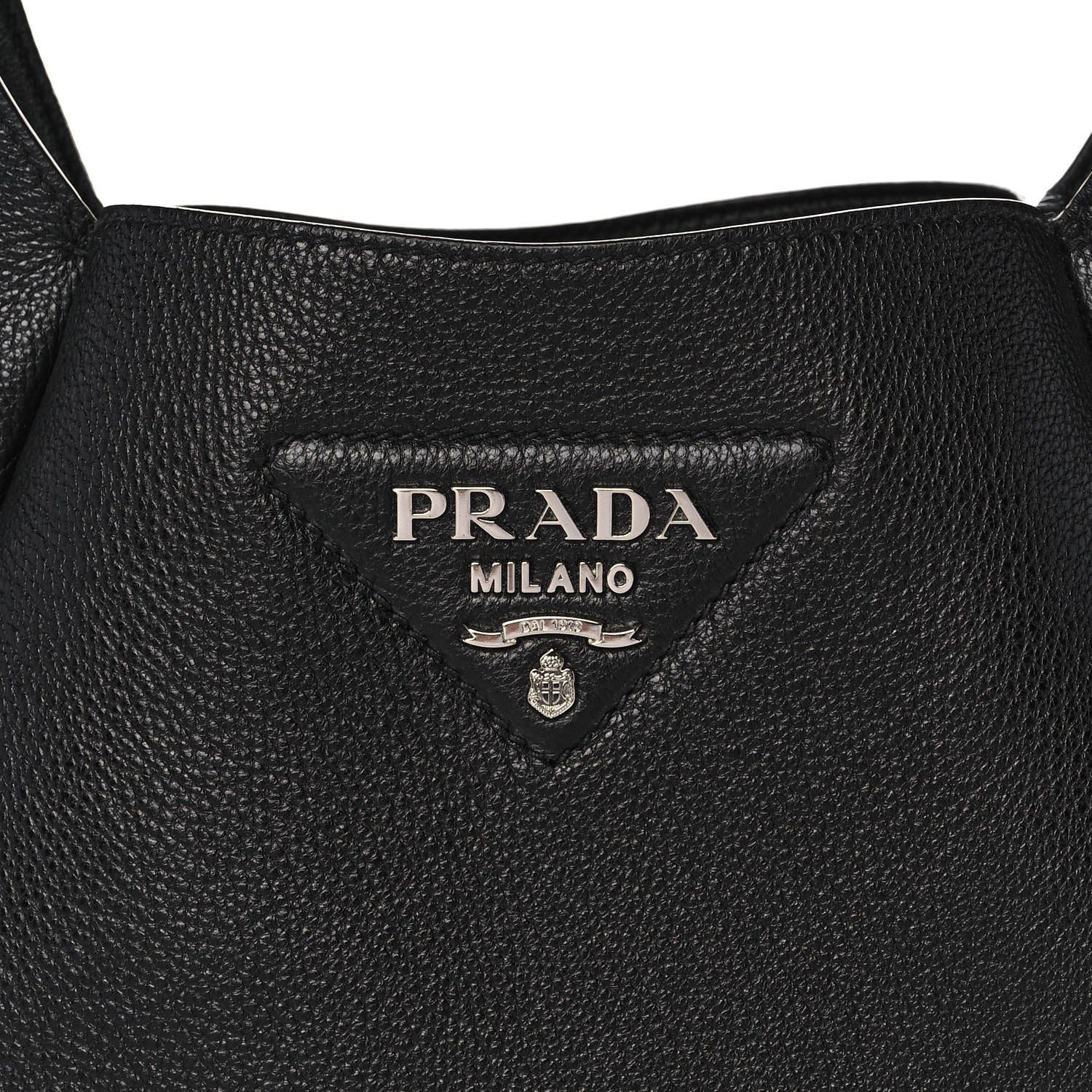 Prada Vitello Daino Dynamique Hobo Black 8 of 16
