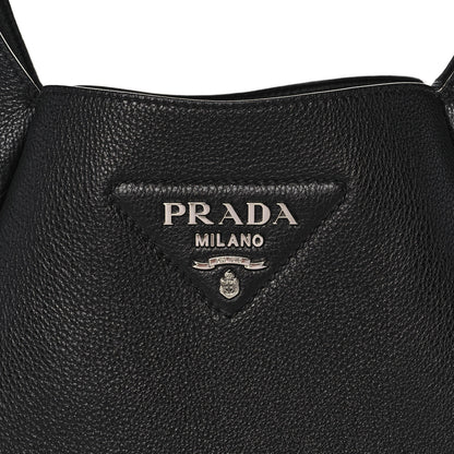Prada Vitello Daino Dynamique Hobo Black 8 of 16