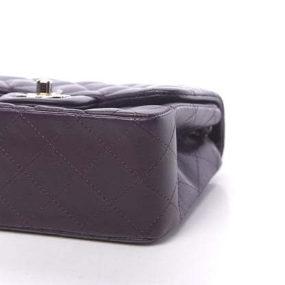 Chanel Lambskin Quilted Mini Square Flap Dark Purple 9 of 11
