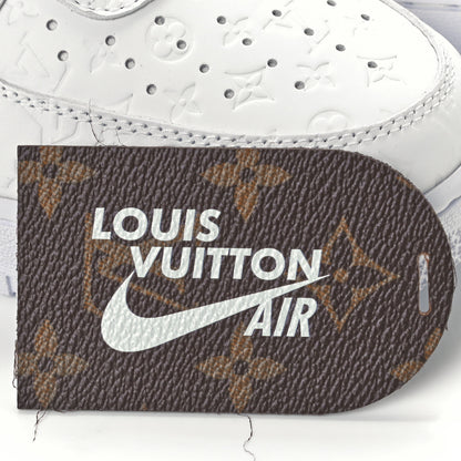 Louis Vuitton X NIKE AIR FORCE 1 Calfskin Monogram Mens Low Top Sneakers 7.5 White 11 of 15
