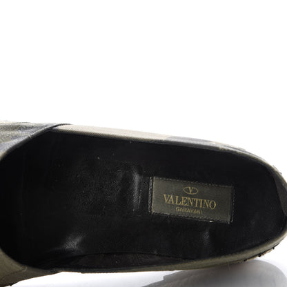 Valentino Garavani Canvas Camouflage Espadrille Flats 40 Army Green 7 of 9