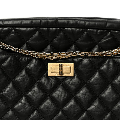 Chanel Aged Calfskin Quilted Medium Reissue Camera Case Black 8 of 11