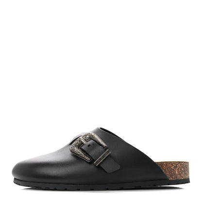 Saint Laurent Calfskin Buckle Jimmy Clog 39 Black 1 of 9