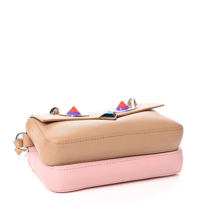 Fendi Vitello Dolce Hypnoteyes Micro Double Baguette Cuoio Bubblegum Multicolor 3 of 9