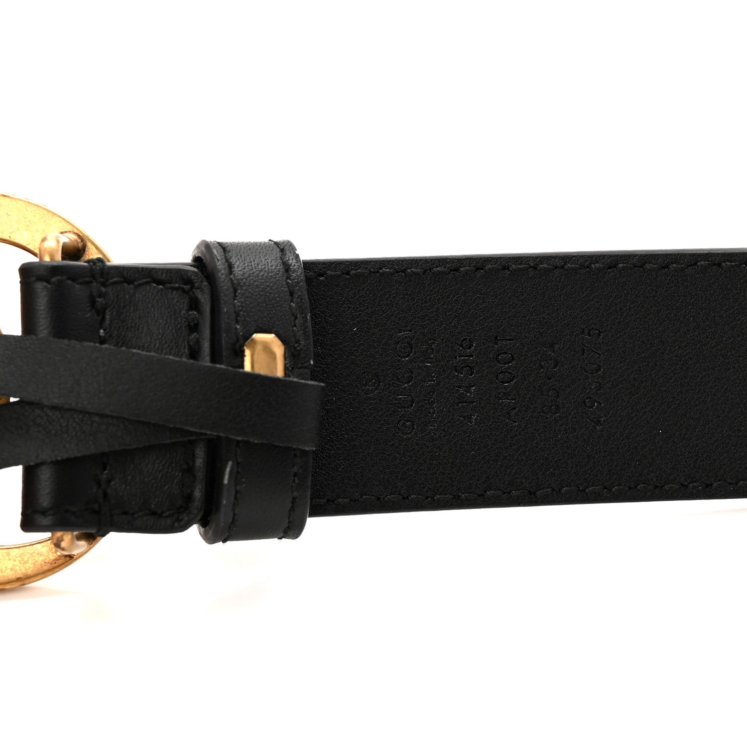 Gucci Calfskin Double G 30mm Belt 85 34 Black 1876623 – FASHIONPHILE
