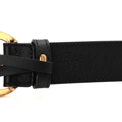Gucci Calfskin Double G 30mm Belt 85 34 Black 3 of 5