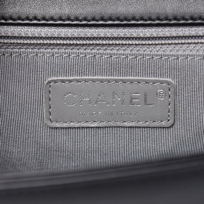 Chanel Calfskin Chevron New Medium Boy Flap Black 6 of 9