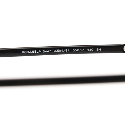 Chanel Acetate Polarized Square Sunglasses 5447 Black 5 of 8