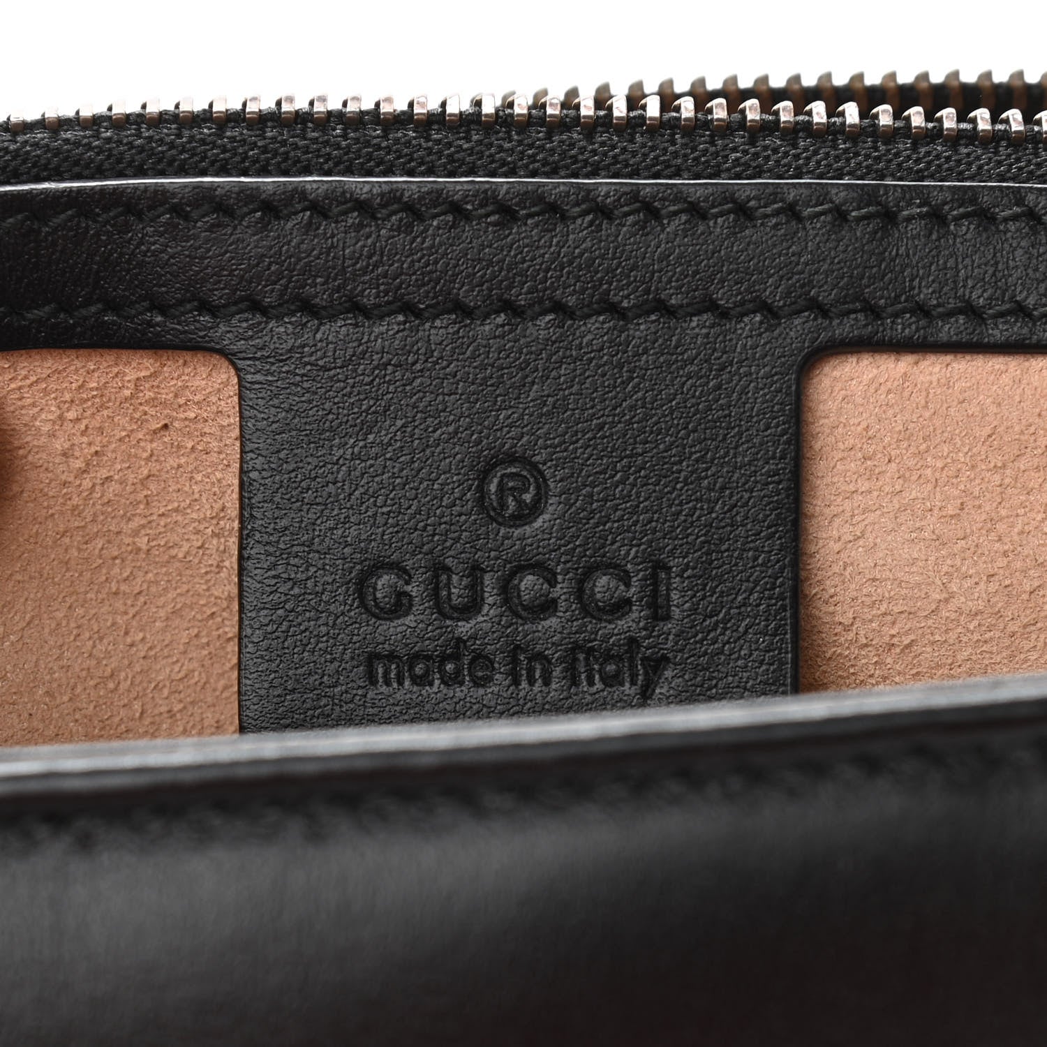 Gucci Calfskin Matelasse Large GG Marmont Shoulder Bag Black 6 of 10