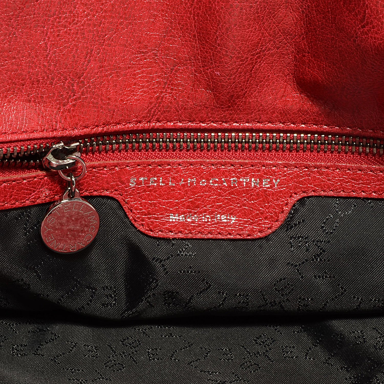 Stella McCartney Faux Leather Shaggy Deer Small Falabella Flame 6 of 8