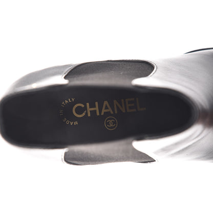 Chanel Glazed Calfskin Short Boots 39 Black 12 of 13