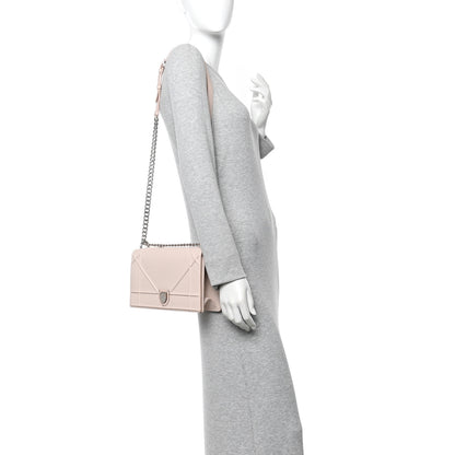 Christian Dior Grained Calfskin Medium Diorama Flap Bag Nude 2 of 15