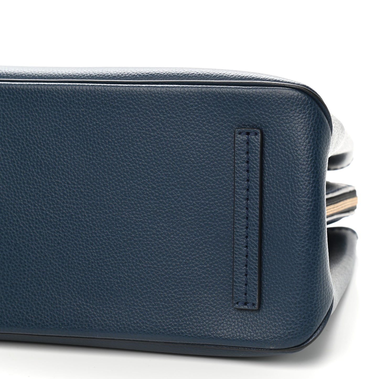 Pebbled Calfskin Editor Shopping Tote Blue