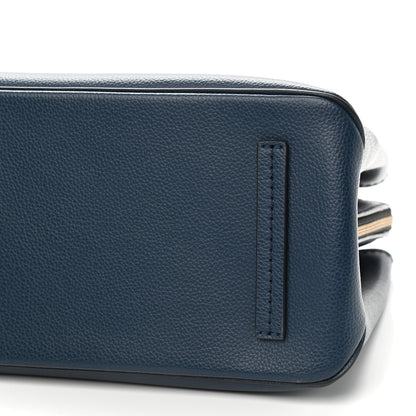 Marc Jacobs Pebbled Calfskin Editor Shopping Tote Blue 9 of 9