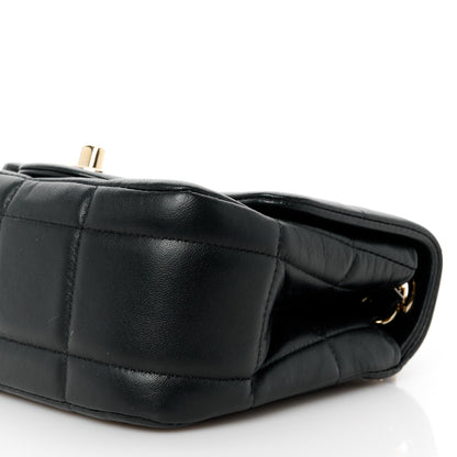 Chanel Lambskin Resin Crystal Square Quilted Mini Monacoco Flap Black 11 of 12