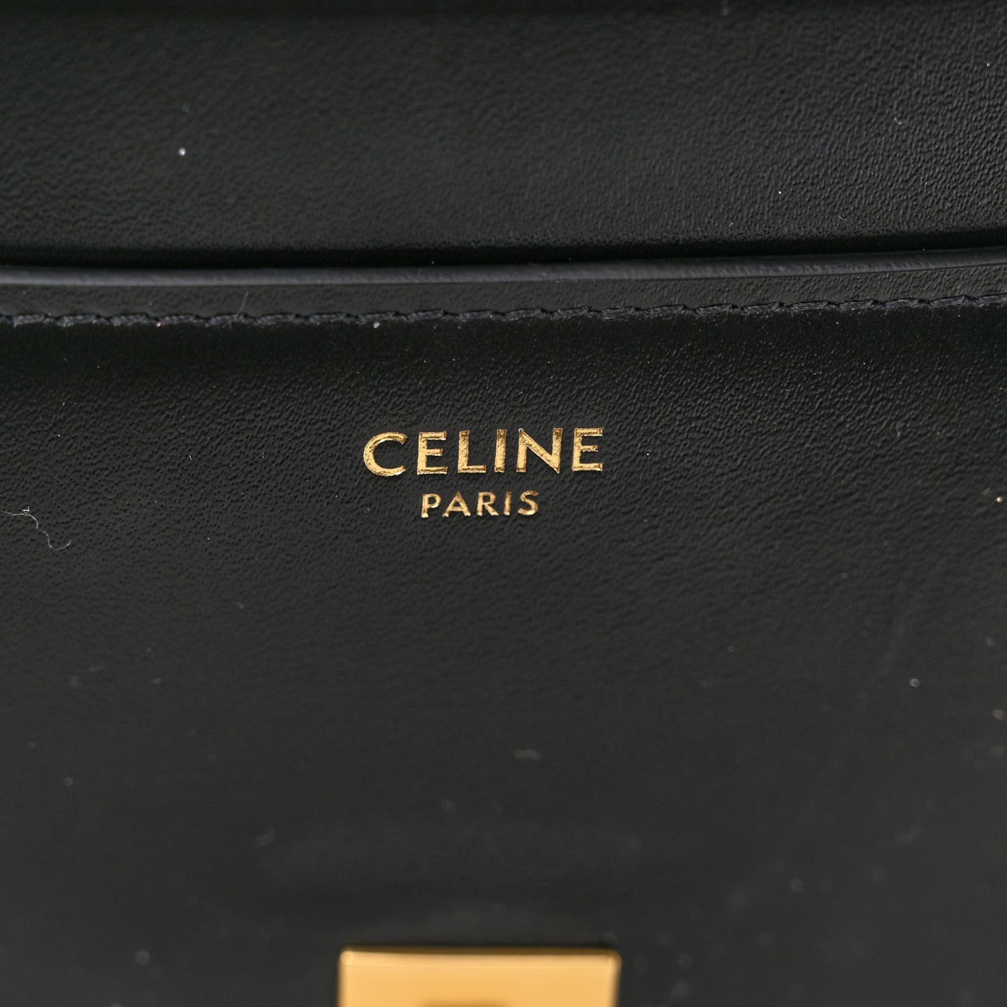 Satinated Calfskin Small 16 Top Handle Bag Black