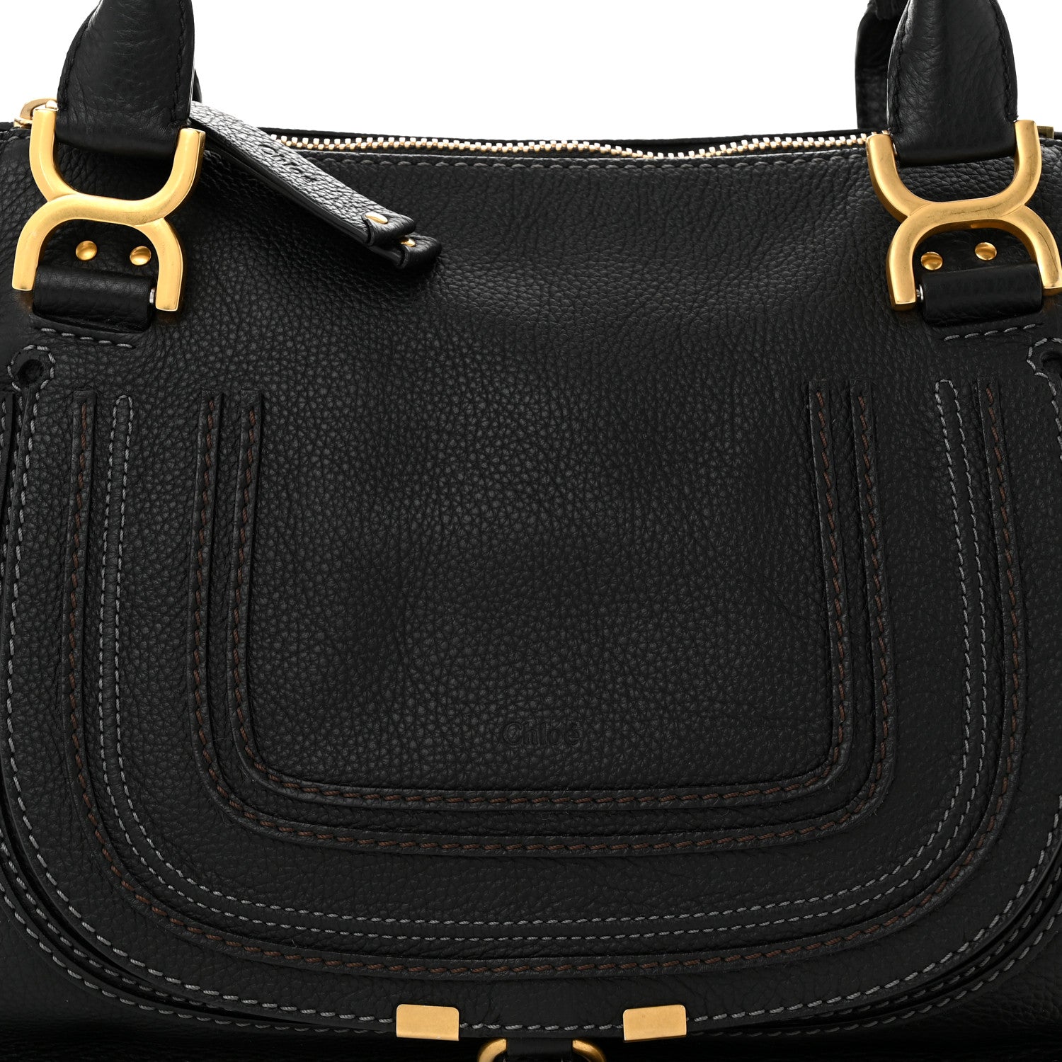 Chloe Calfskin Medium Marcie Satchel Black 8 of 10