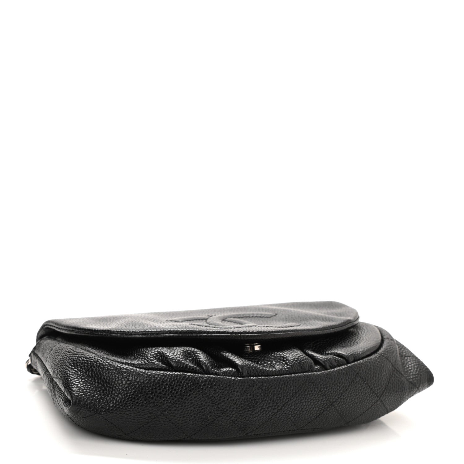 Chanel Caviar Half Moon Wallet On Chain WOC Black 4 of 12