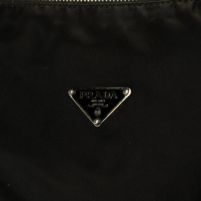 Prada Tessuto Nylon Saffiano Pochette Black 6 of 6