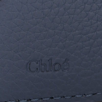 Chloe Grained Calfskin Marcie Compact Wallet Royal Navy 6 of 11