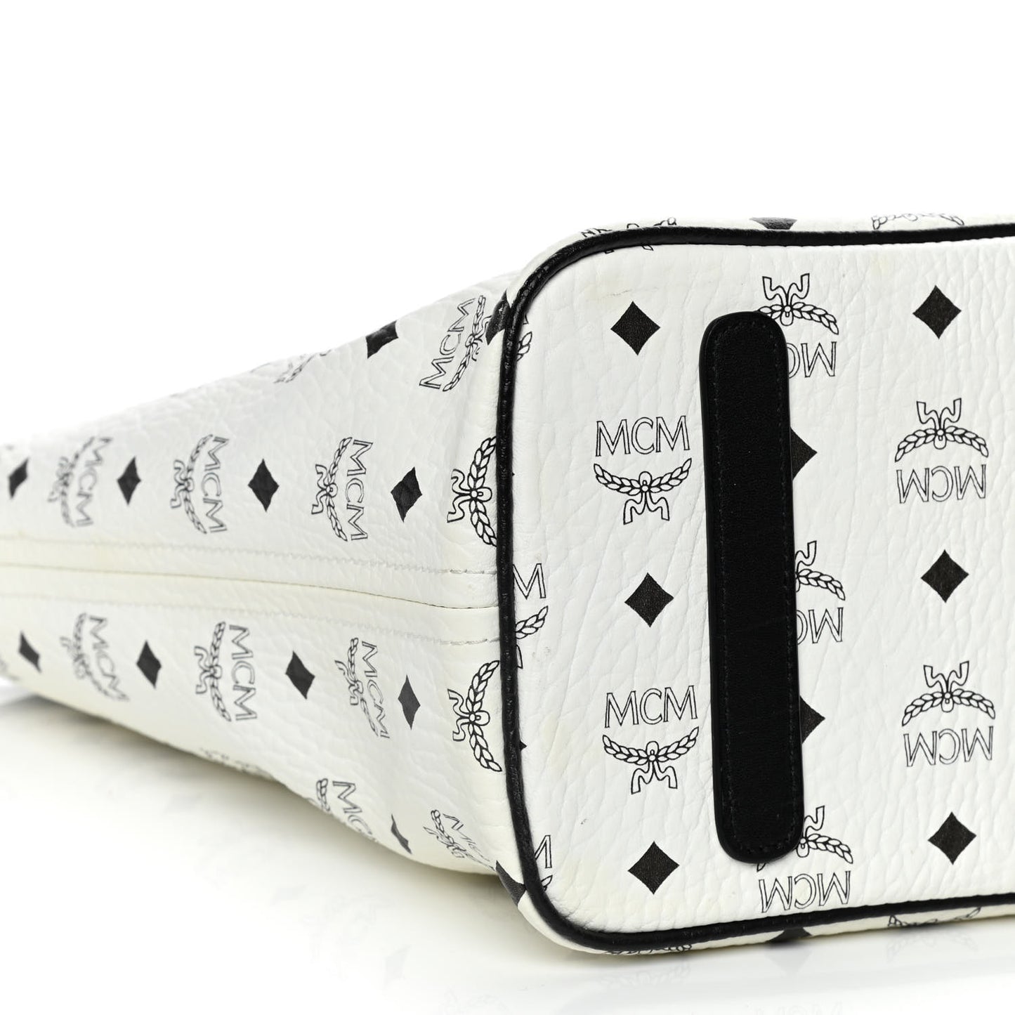 Visetos Medium Anya Zip Top Shopper Tote White