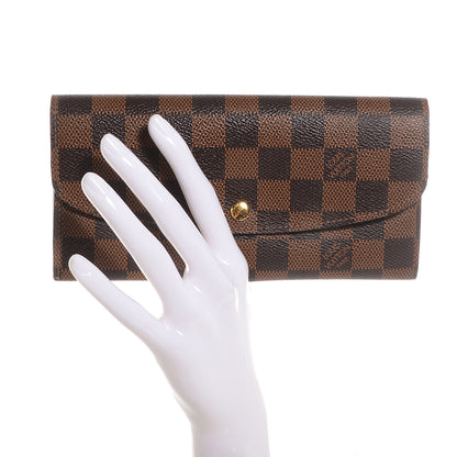 Louis Vuitton Damier Ebene Emilie Wallet 2 of 8