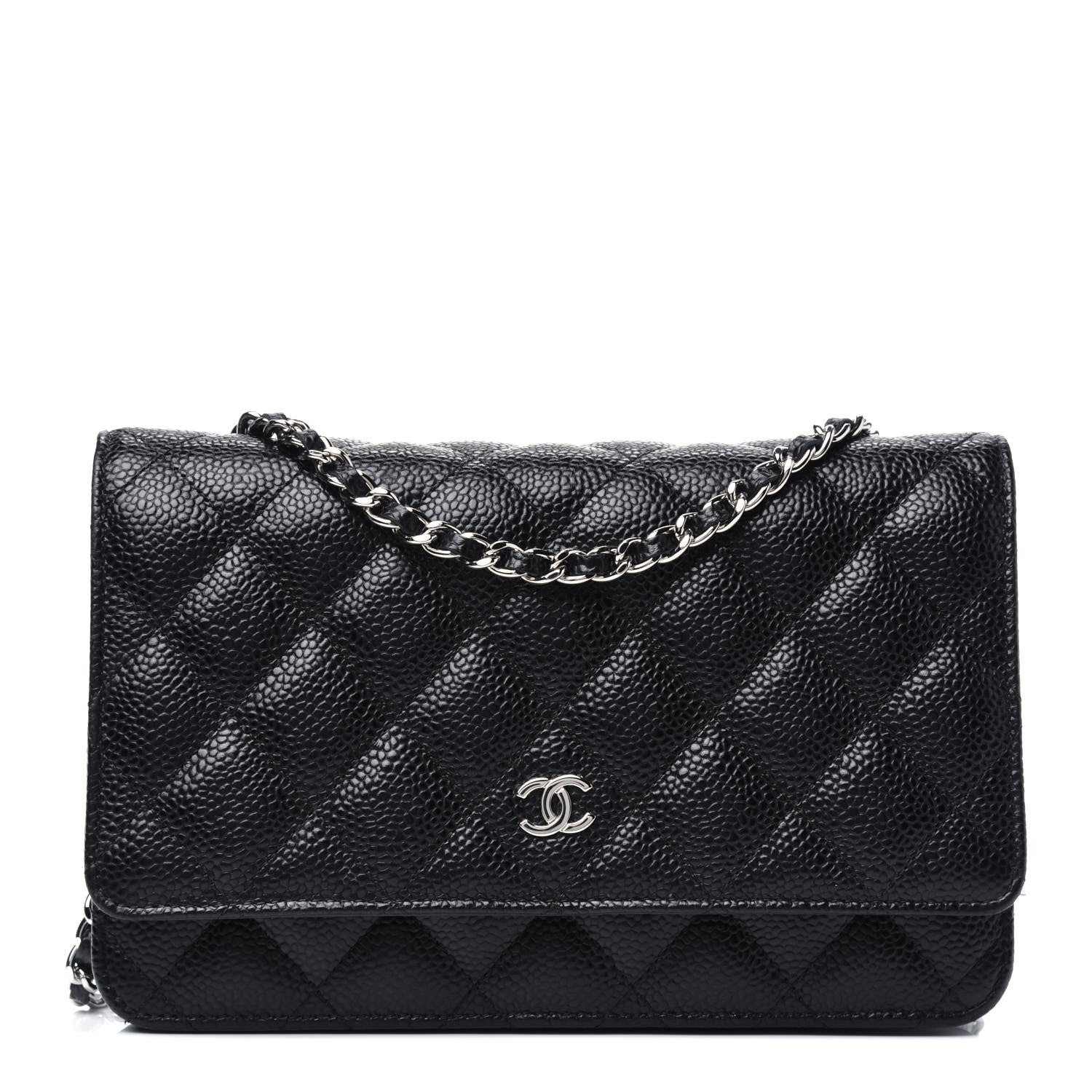 Chanel Caviar Quilted Wallet On Chain WOC Black 1 of 14