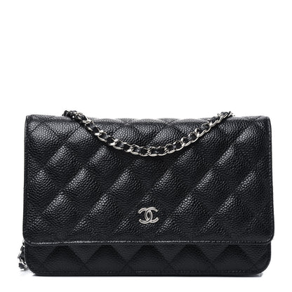 Chanel Caviar Quilted Wallet On Chain WOC Black 1 of 14