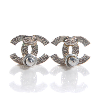 Chanel Crystal CC Earrings Silver 4 of 5