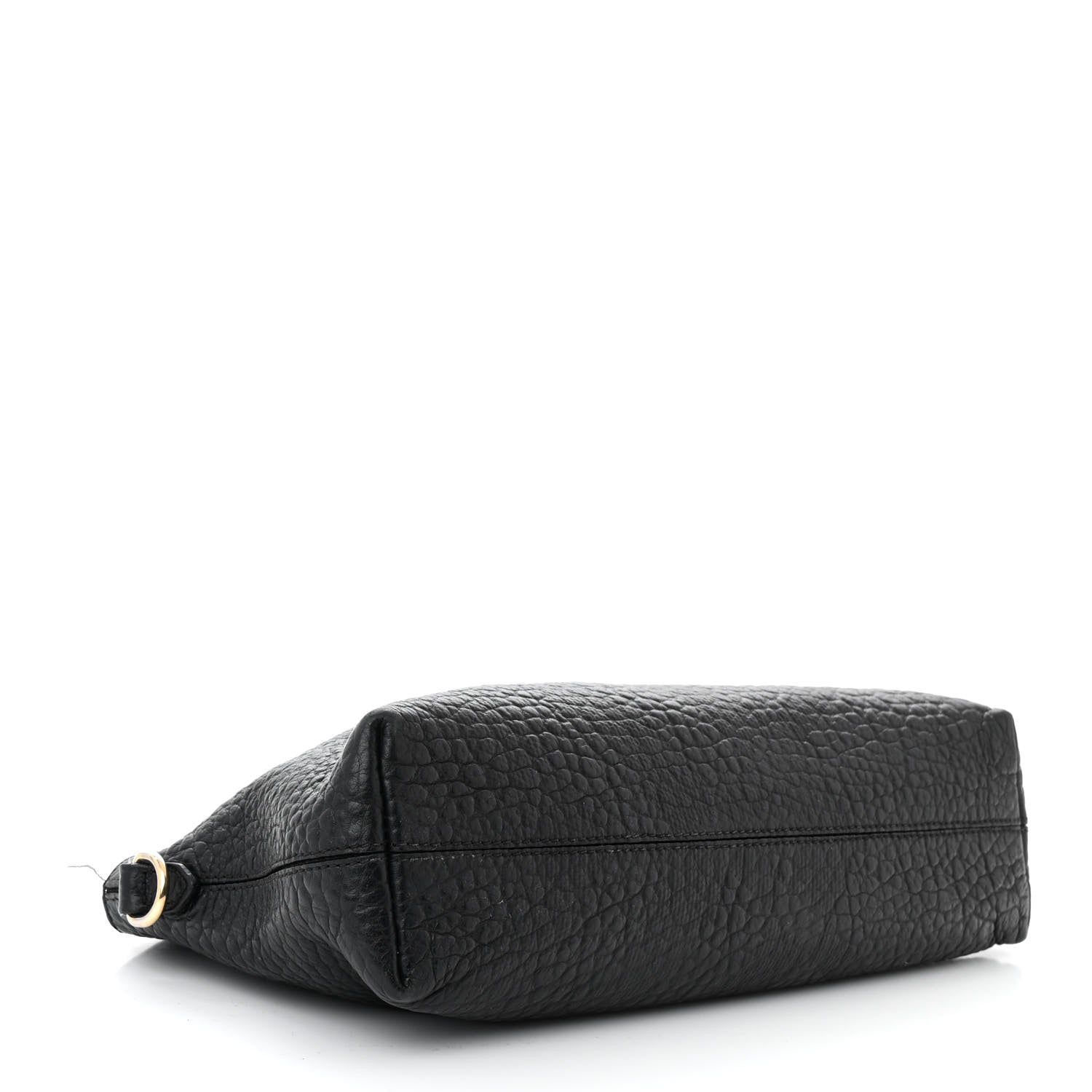 Burberry Signature Grain Calfskin Check Embossed Small Chichester Crossbody Clutch Bag Black 4 of 14