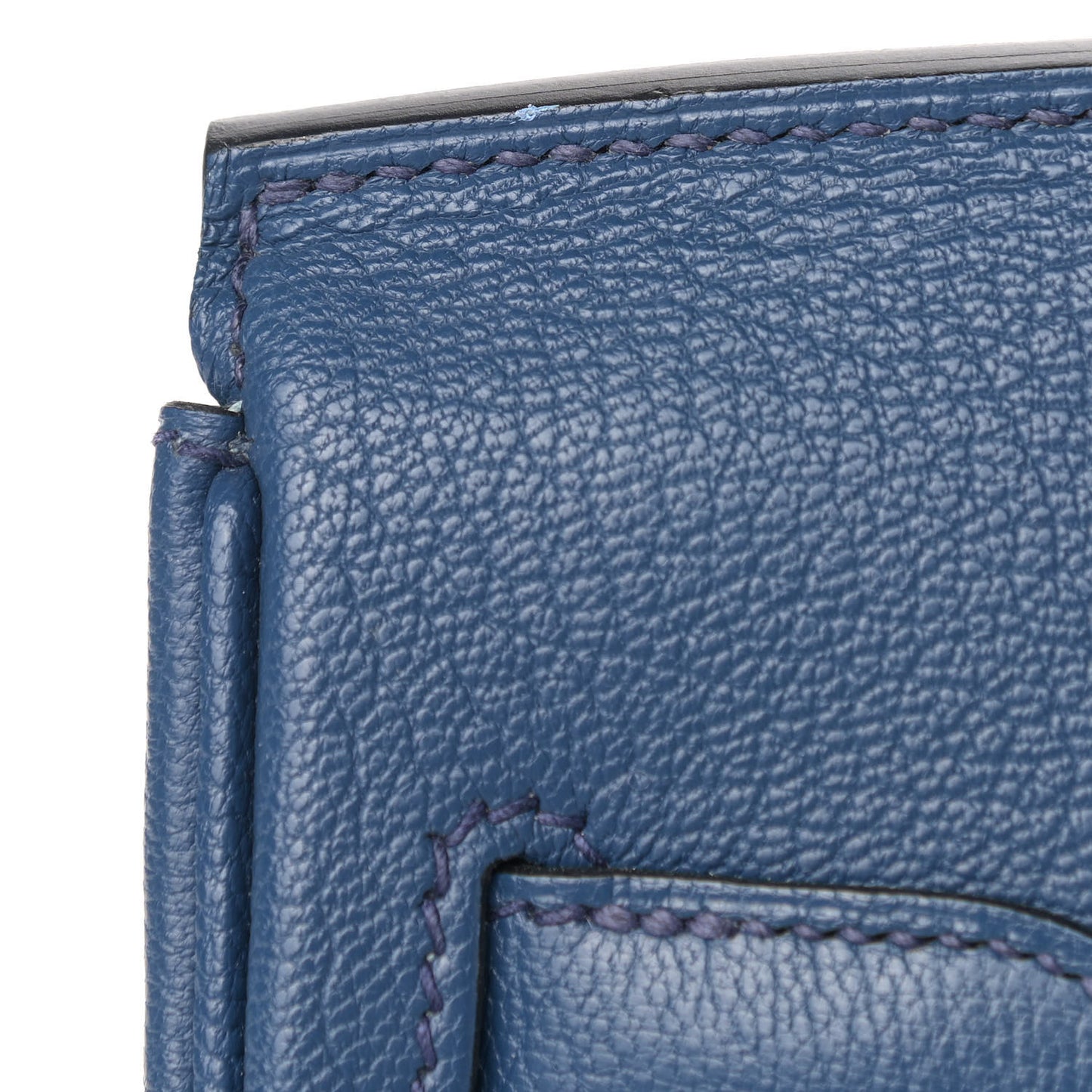 Chevre Mysore Horseshoe Birkin 30 Bleu de Malte Ciel