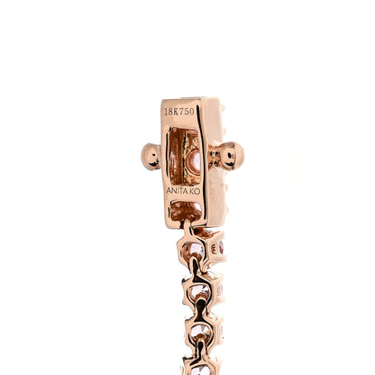 Anita Ko 18K Rose Gold Pink Sapphire Hepburn Bracelet 3 of 4