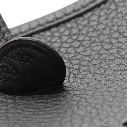 Hermes Taurillon Clemence Evelyne TPM Black 7 of 9