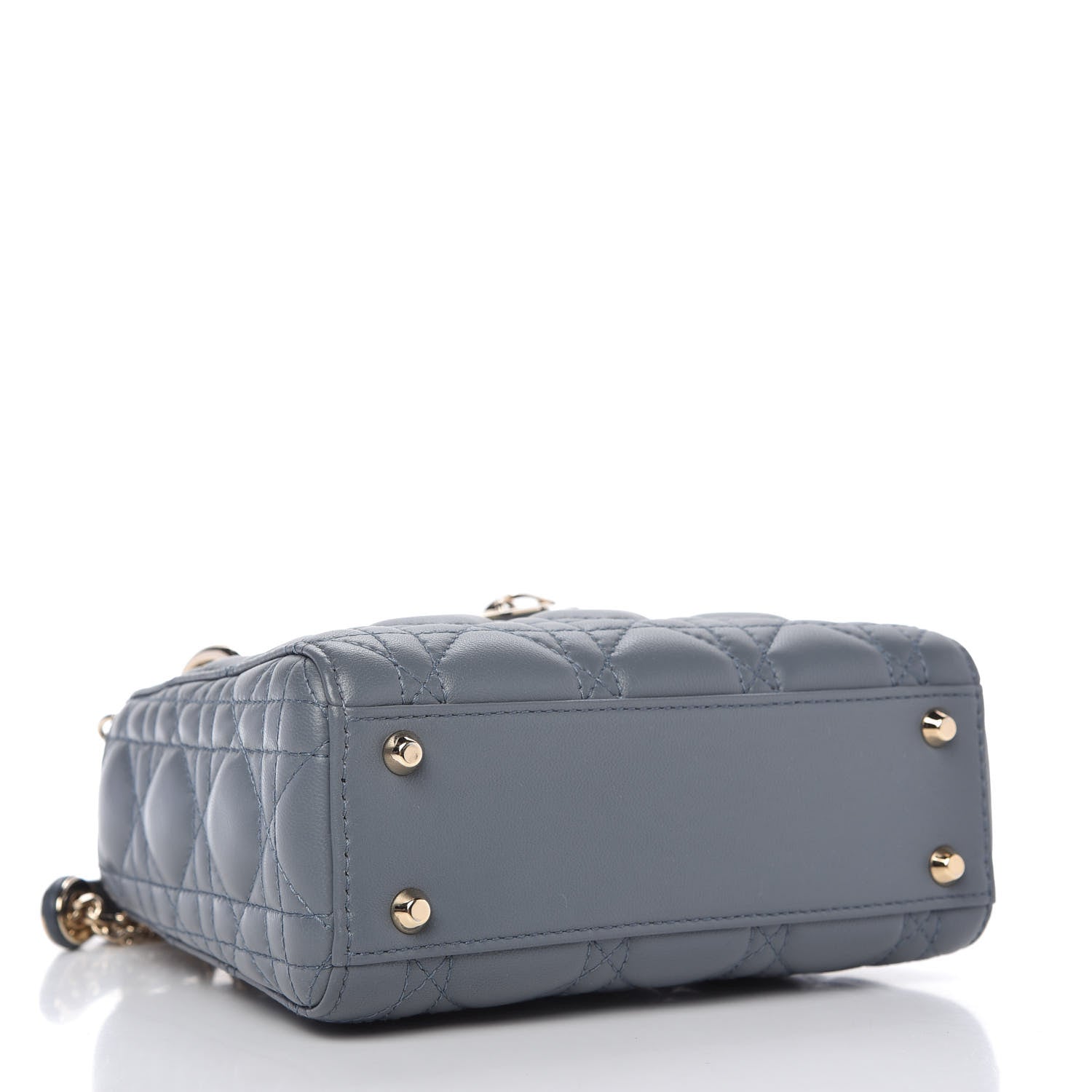 Christian Dior Lambskin Cannage Mini Lady Dior Cloud Blue 4 of 10