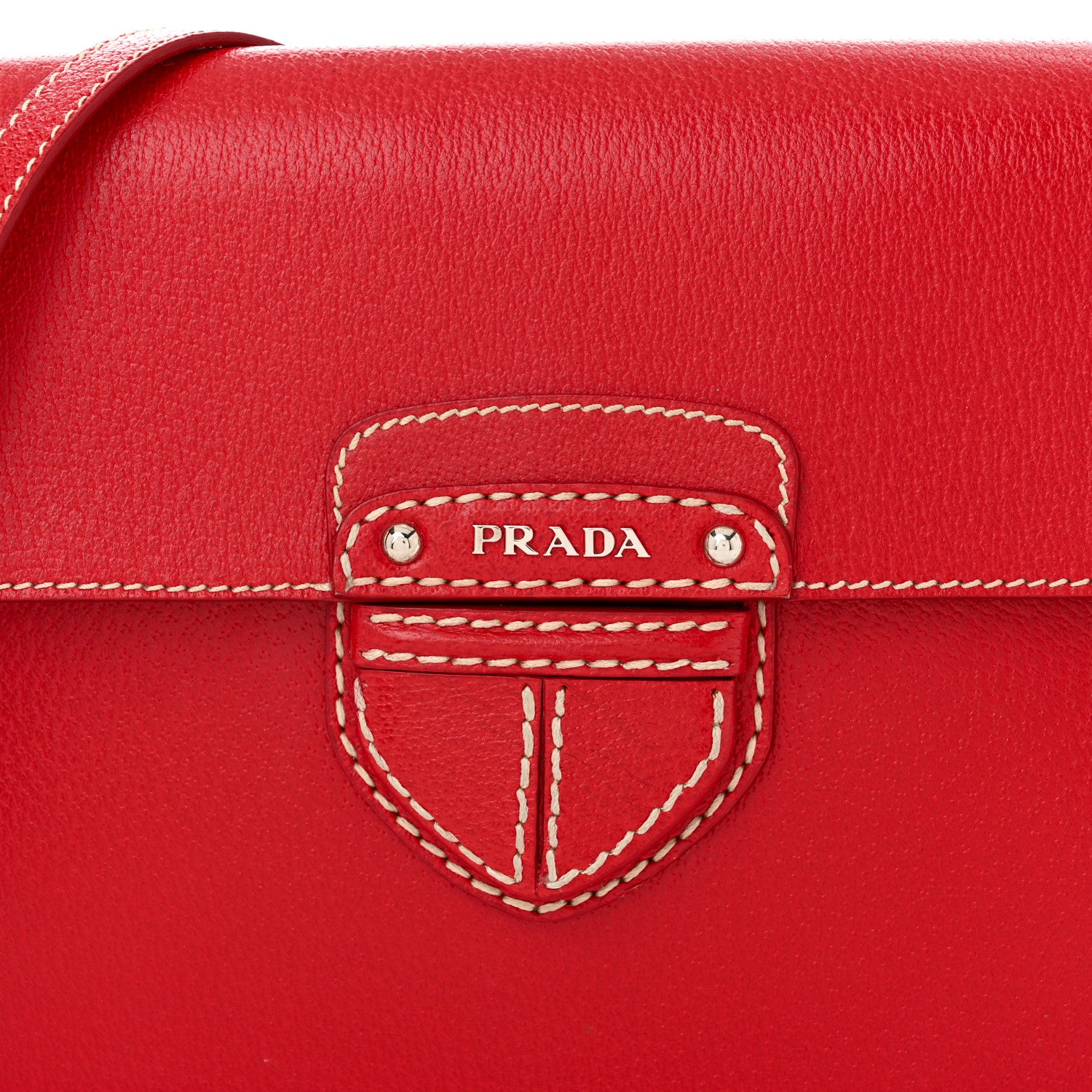 Prada City Calf Cinghiale Crossbody Bag Rubino 10 of 12