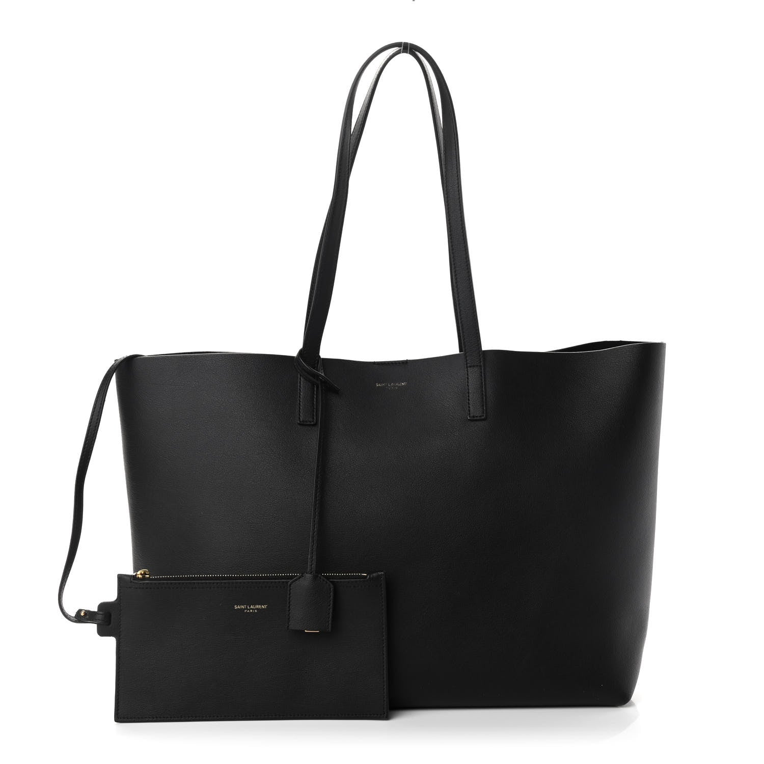 Saint Laurent Calfskin Large Shopping Tote Black 1 of 11