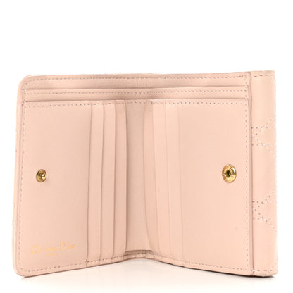 Christian Dior Lambskin Cannage Dioraddict Flap Wallet Rose Poudre 5 of 8