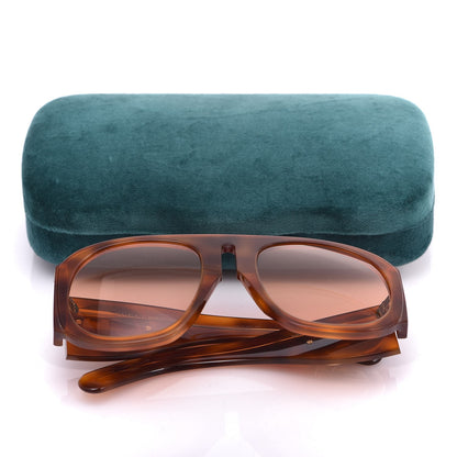 Gucci Acetate Oversized Interlocking G Sunglasses GG0152S Tortoise 8 of 8