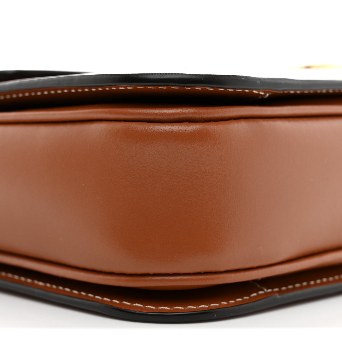 Calfskin Triomphe Canvas Teen Triomphe Bag Tan