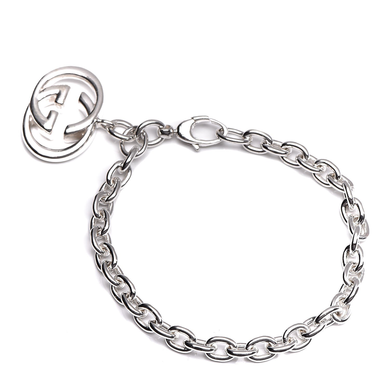 Gucci Sterling Silver Britt Charm Bracelet 3 of 4