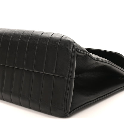 Chanel Lambskin Vertical Quilted XL Jumbo Single Flap Black 10 of 10