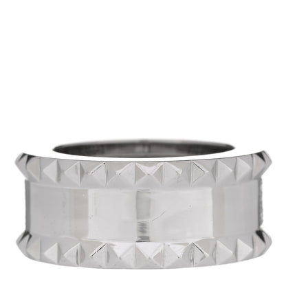 Roberto Coin 18K White Gold Diamond Rock & Diamonds Ring 53 6.5 3 of 4