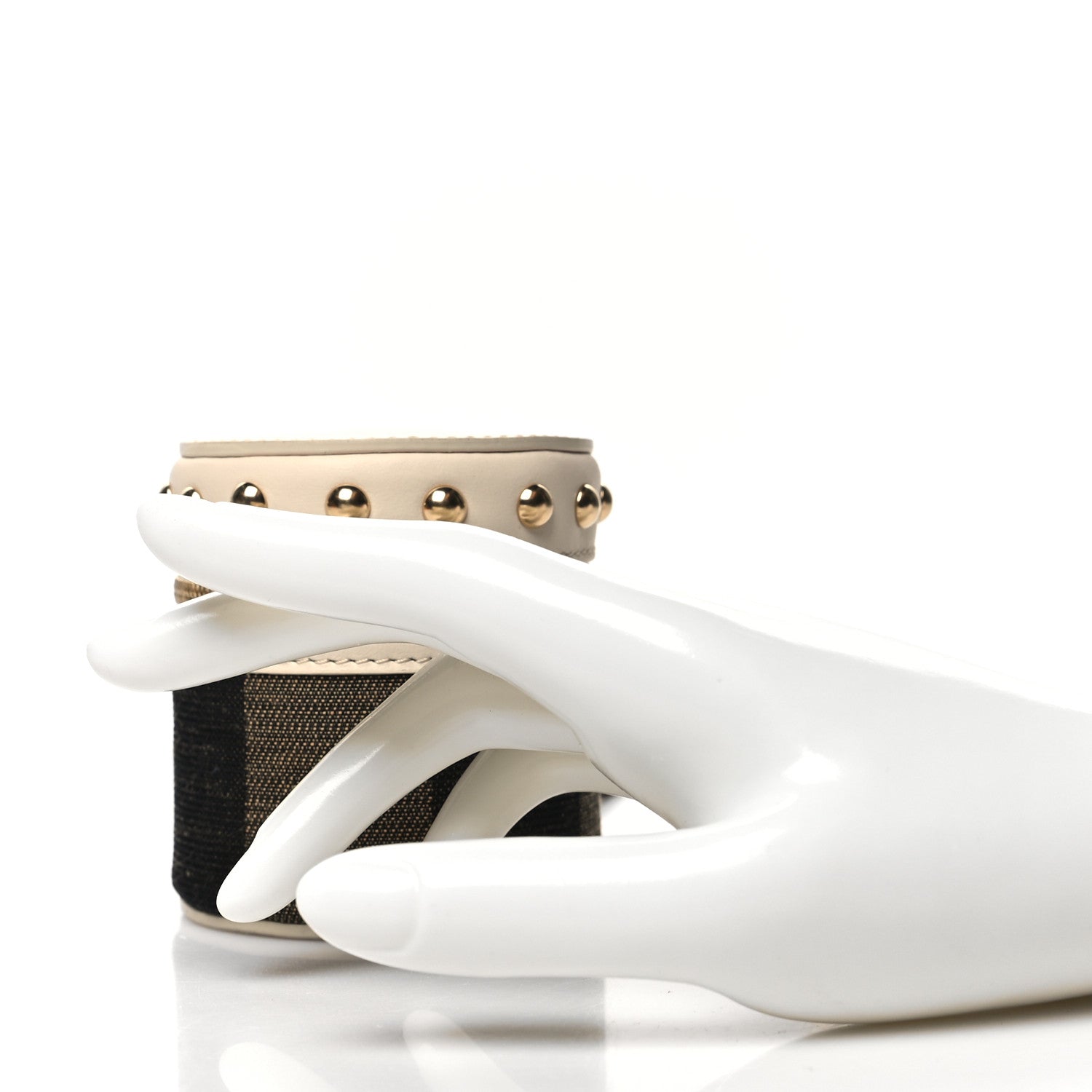 Fendi Pequin Studded Mini Box Camelia 2 of 8