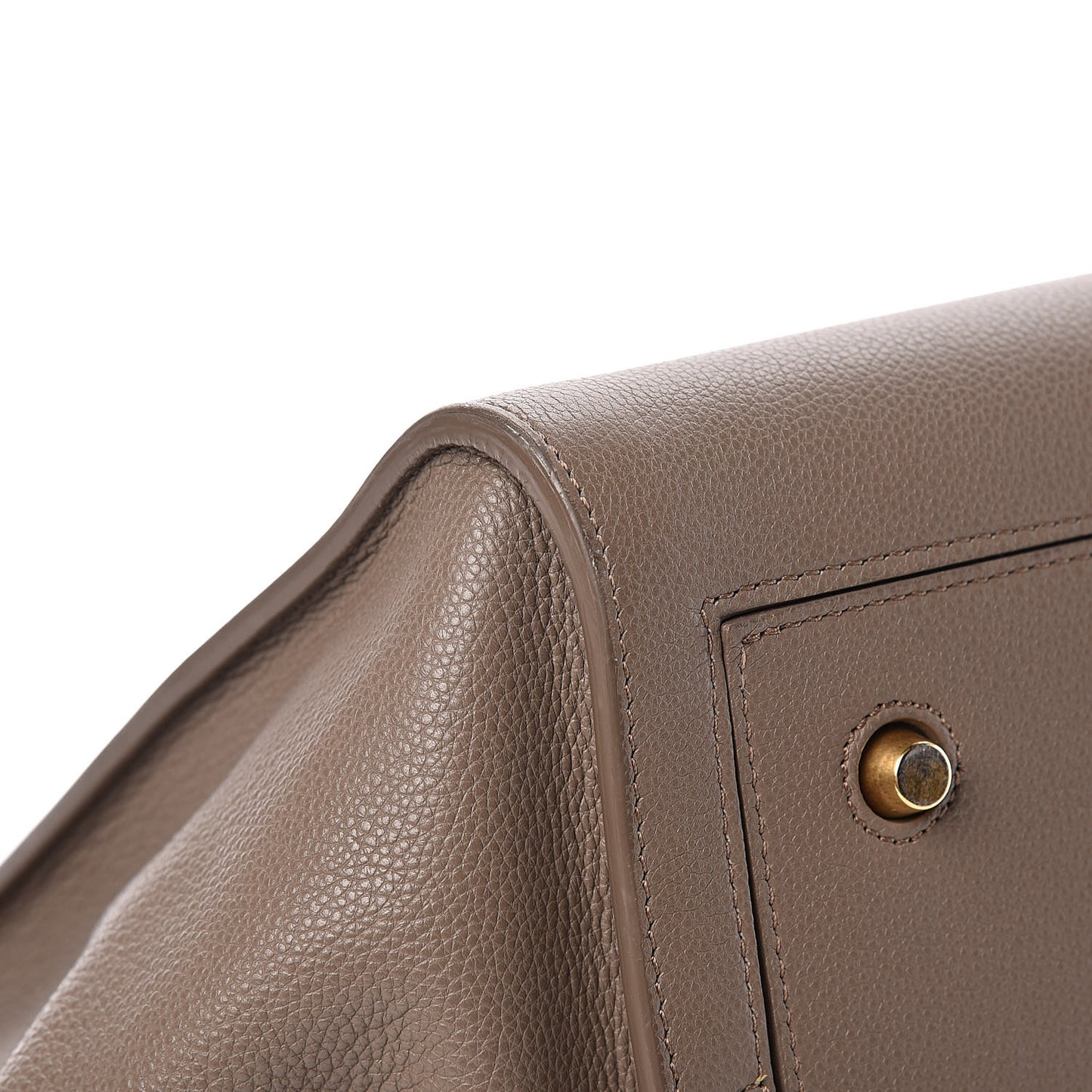 Crisped Calfskin Medium Tie Knot Tote Taupe