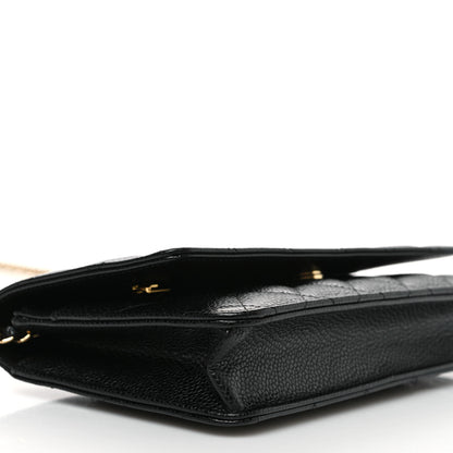 Chanel Caviar Quilted Wallet on Chain WOC Black 10 of 11