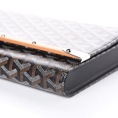 Goyard Goyardine Monte Carlo Bois Clutch Black 8 of 9