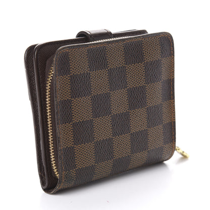 Louis Vuitton Damier Ebene Zippe Zipped Compact Wallet 3 of 7